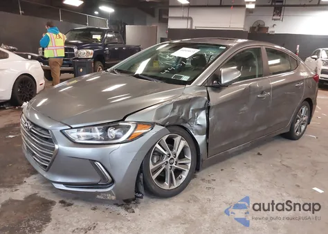 2017 Hyundai Elantra Limited из США, поврежденный, VIN KMHD84LF1HU313978